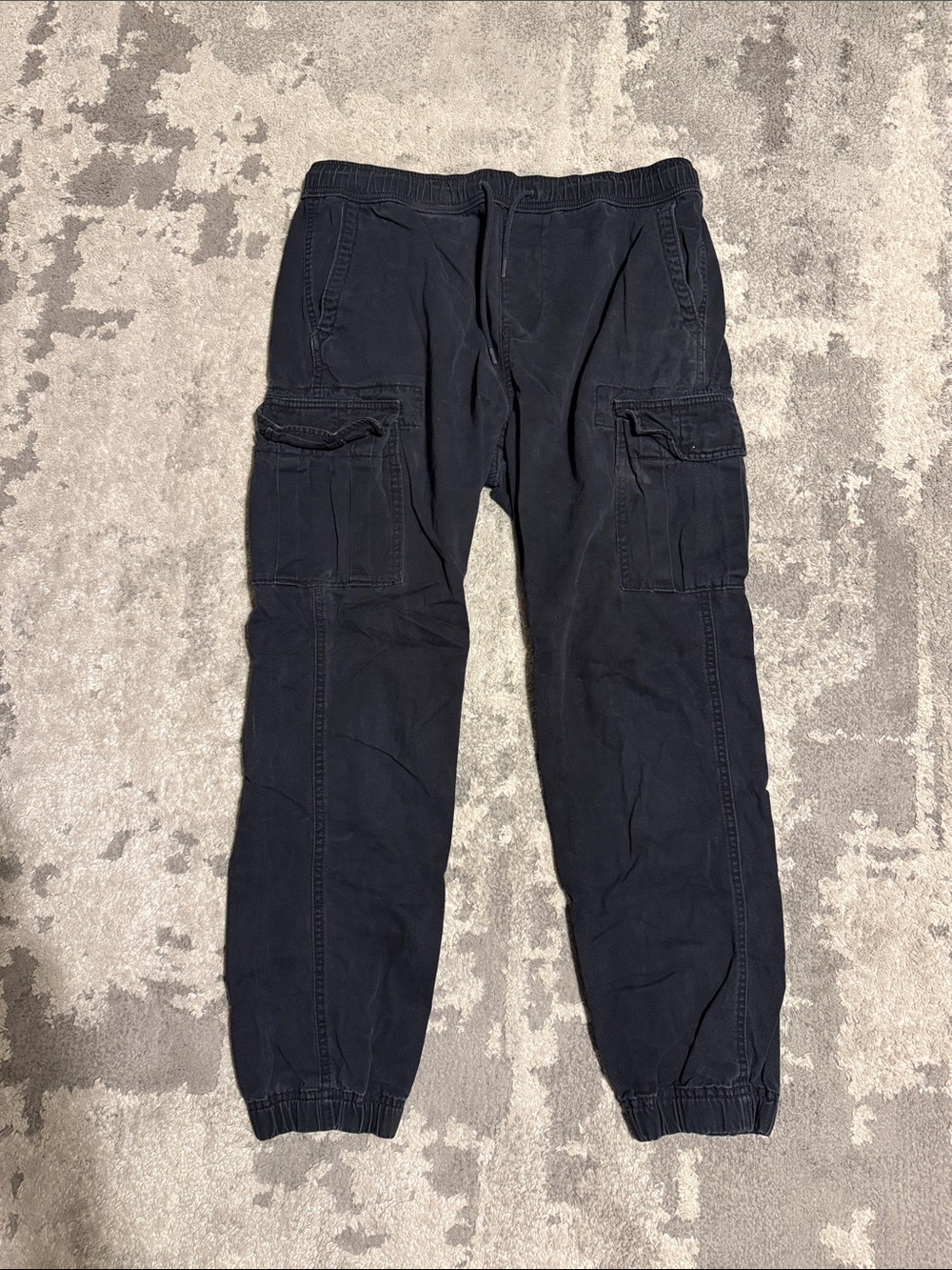 Aeropostale Navy Cargo Joggers with Utility Pockets
